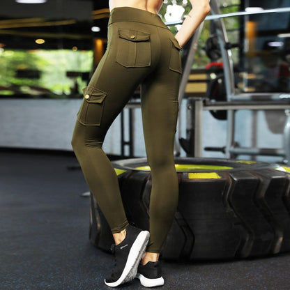 Cheky - Skinny slim high elastic gym pants