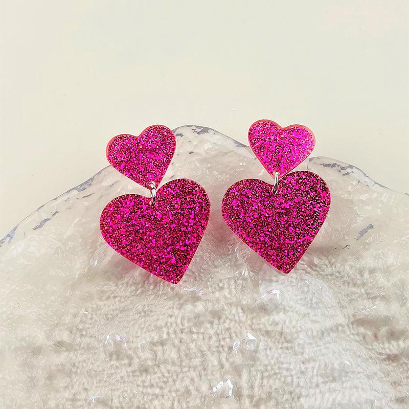 Cheky - Acrylic Love Earrings Women Valentine's Day Personalized Jewelry