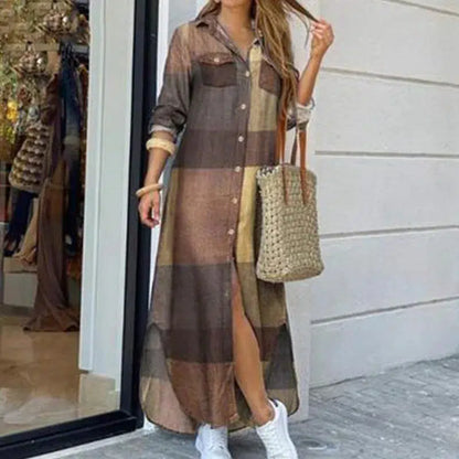 Cheky - Long Sleeve Boho Maxi Dress - Casual Spring/Autumn Fashion