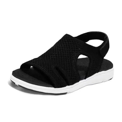 Cheky - Summer Women Sandals Sexy Shoes Crystal Casual Woman Flats Buckle Strap Ladies Fashion Beach Shoe Plus Size