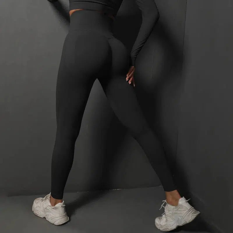 Cheky - Seamless Gym Leggings Women Yoga Pants Sexy High Waist Booty Lifting Leggings Pants Women Sports Clothing Fitness Wear