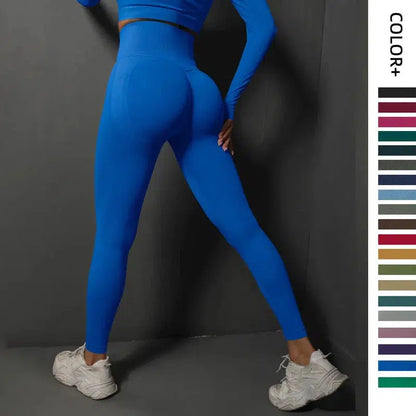 Cheky - Seamless Gym Leggings Women Yoga Pants Sexy High Waist Booty Lifting Leggings Pants Women Sports Clothing Fitness Wear