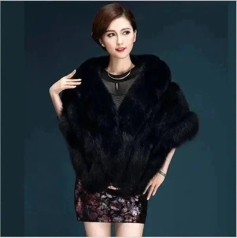 Cheky - Autumn and winter new fox fur silver fox imitation fur coat