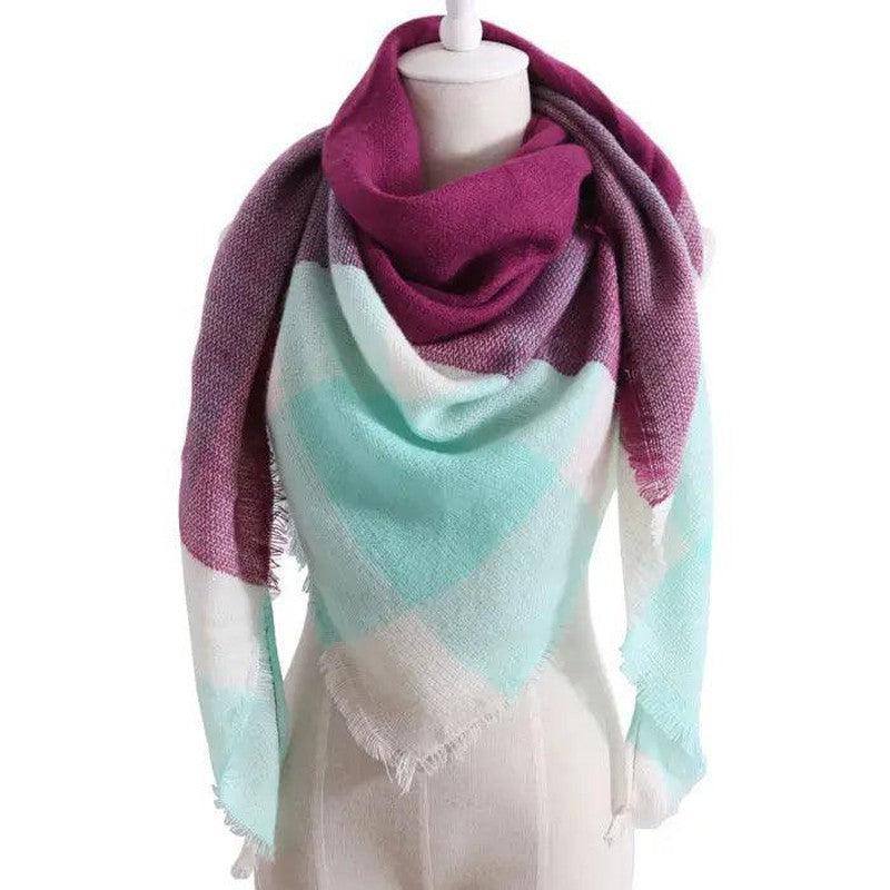 Cheky - European And American Triangle Cashmere Women's Winter Scarf Shawl