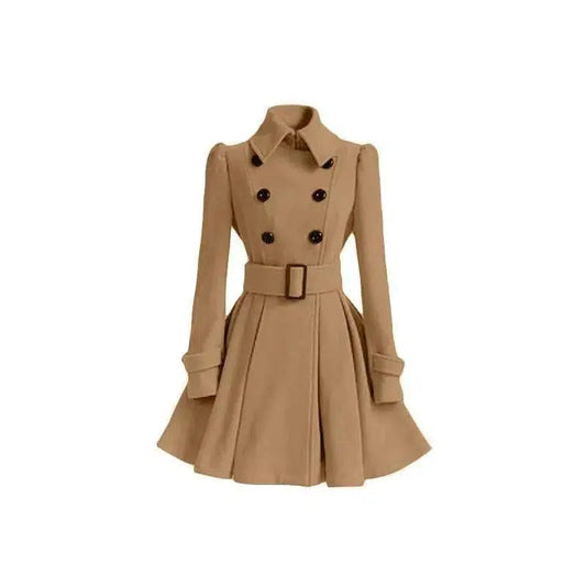 Cheky - Fashion Slim Long Women's Woolen Coat