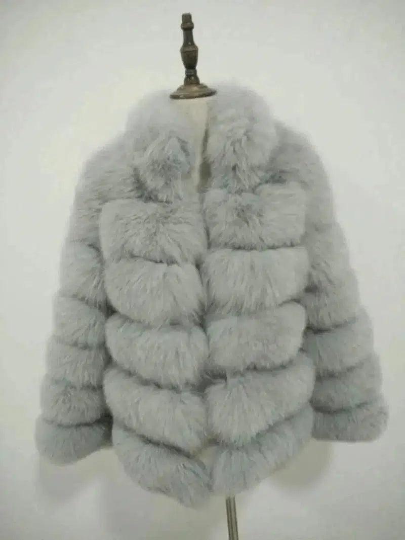 Cheky - Faux fox fur coat