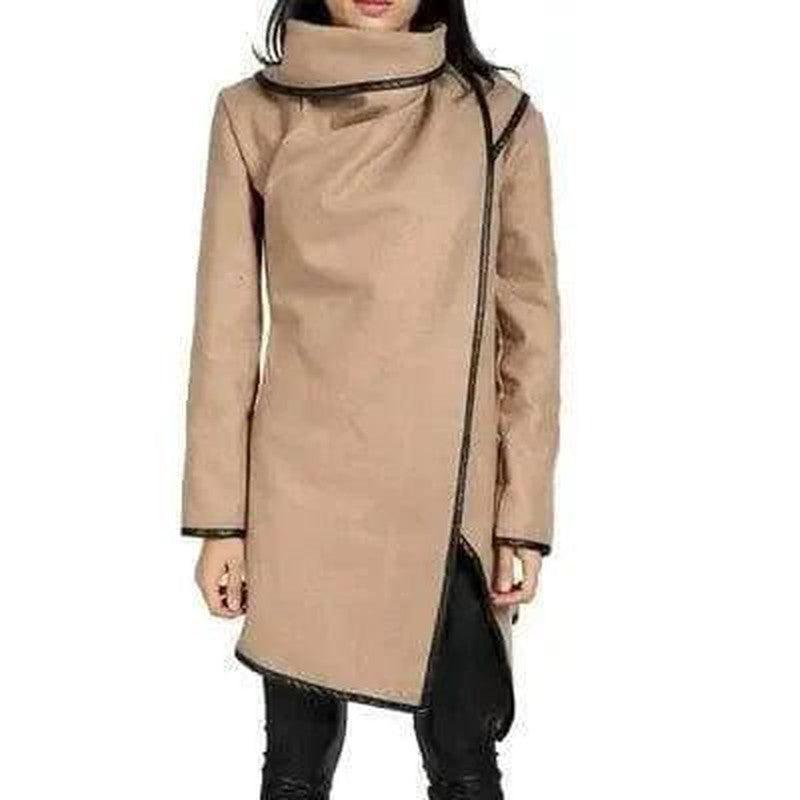 Cheky - Irregular slim temperament woolen coat