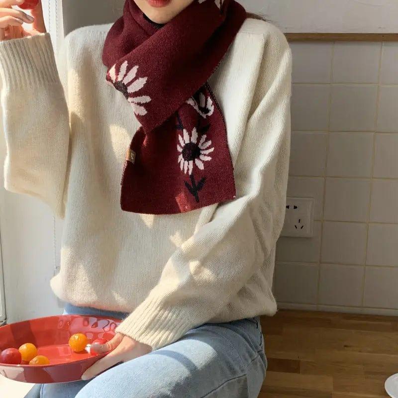 Cheky - Korean Versatile Wool Scarf In Autumn And Winter