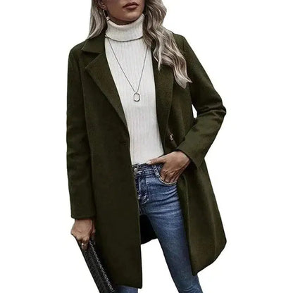 Cheky - Long Sleeve Loose Tweed Jacket