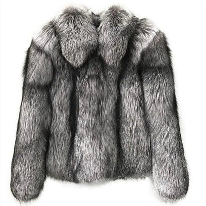 Cheky - Women's Fur Coat Short Fashion Imitation Fox Autumn And